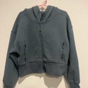 Old Navy Active Dynamic Fleece Hooded Cropped Zip Up